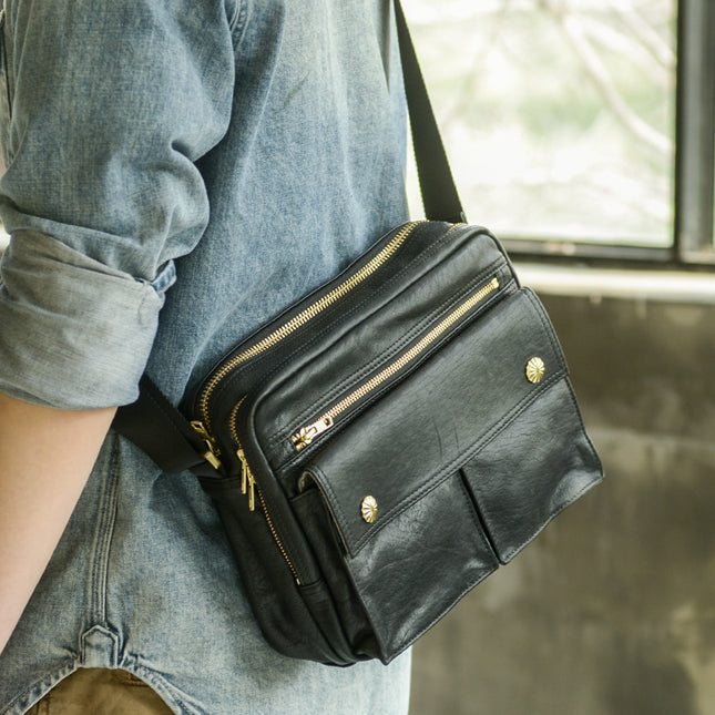 Handmade Cowhide Leather Shoulder Bag