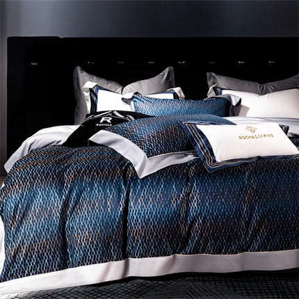 160 Long-staple Cotton Jacquard 4-Piece Bedding Set