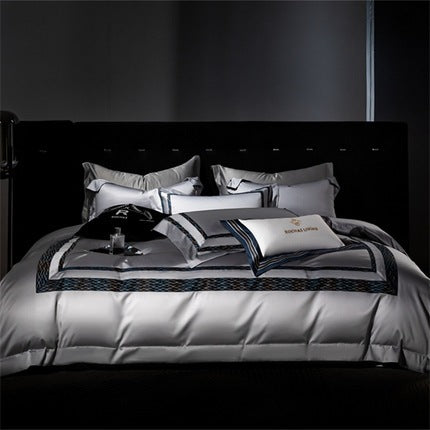 160 Long-staple Cotton Jacquard 4-Piece Bedding Set