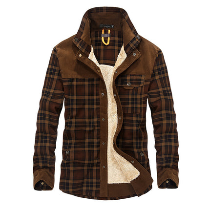 Winter Plaid Jacket for Men