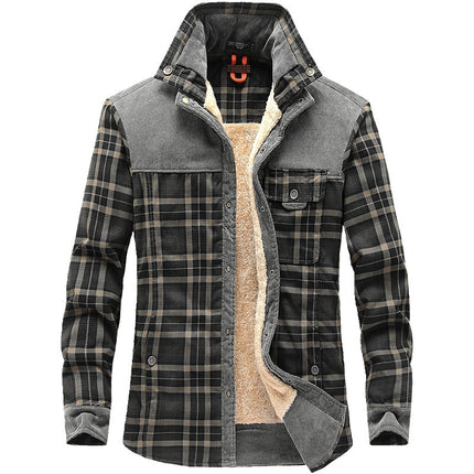 Winter Plaid Jacket for Men