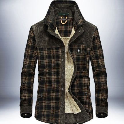 Winter Plaid Jacket for Men