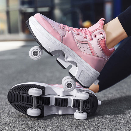 Minimalist Retractable Roller Skates