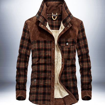 Winter Plaid Jacket for Men