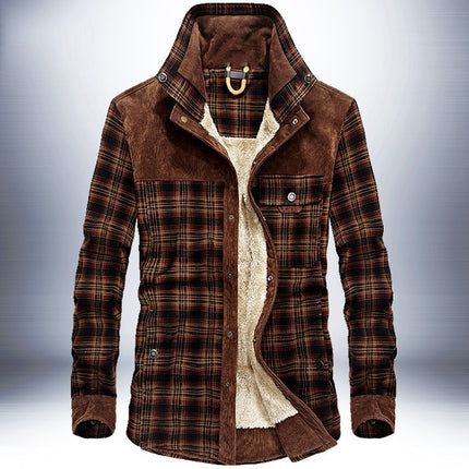 Winter Plaid Jacket for Men