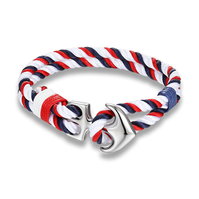 High-Quality Anchor Bracelet for Men - Nautical Survival Rope