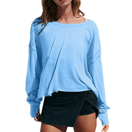 Women's Long Sleeve Backless Top