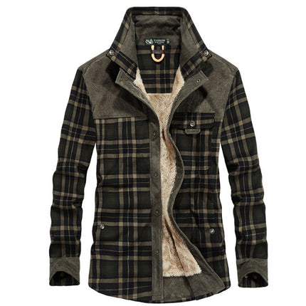 Winter Plaid Jacket for Men