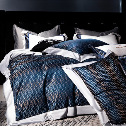 160 Long-staple Cotton Jacquard 4-Piece Bedding Set