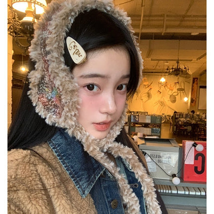Vintage Plush Women's Winter Warm Ear Covers