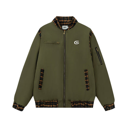 Fashion Stitching Flight Jacket