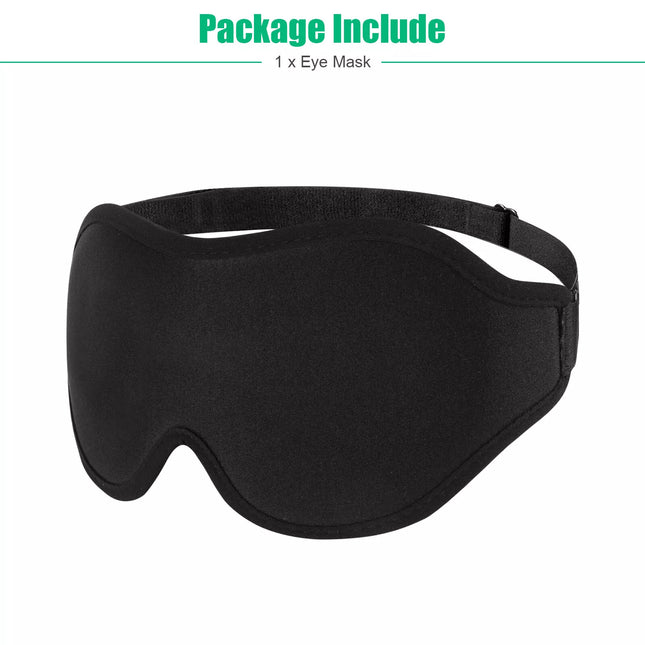 3D Travel Silk Eye Mask for Sleep (Blackout)