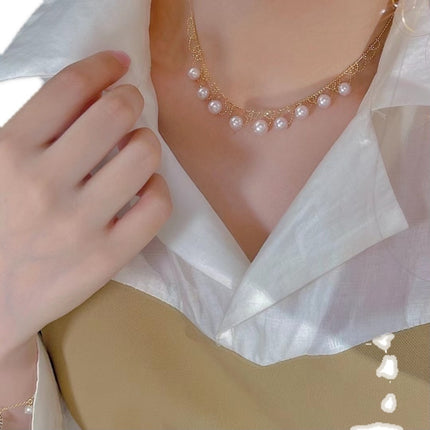 18K Gold Akoya Pearl Necklace