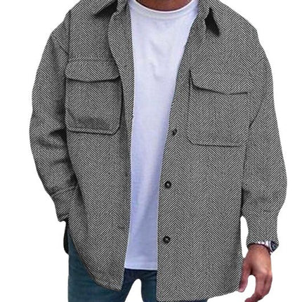 POLO COLLAR MEN'S COAT
