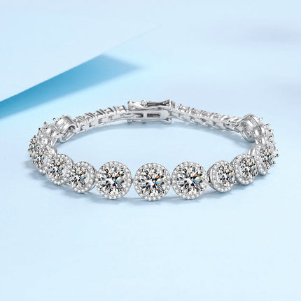 925 Sterling Silver Moissanite Starry Bracelet for Women