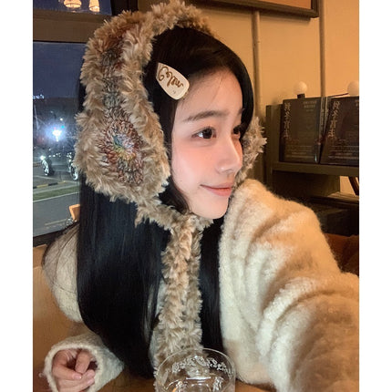 Vintage Plush Women's Winter Warm Ear Covers