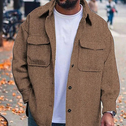 POLO COLLAR MEN'S COAT