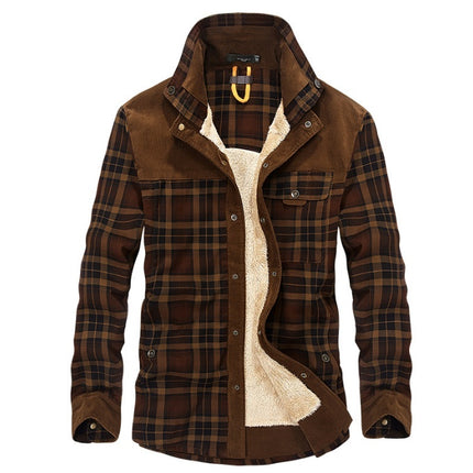 Winter Plaid Jacket for Men