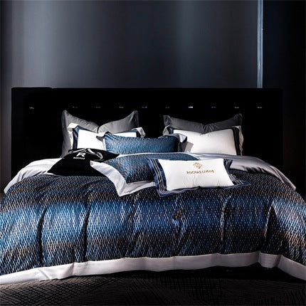 160 Long-staple Cotton Jacquard 4-Piece Bedding Set