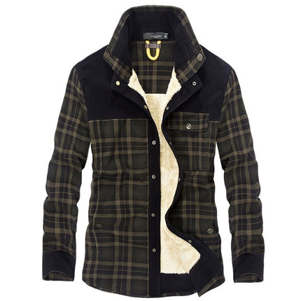 Winter Plaid Jacket for Men