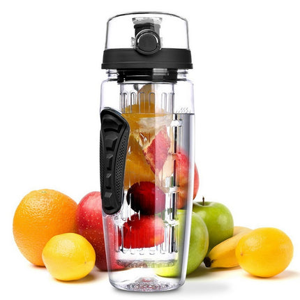 1000ml BPA-Free Water Fruit Bottle with Shaker