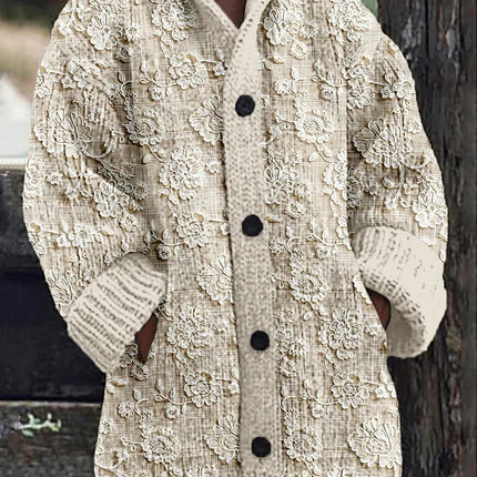 Ethnic Print Women's Casual Cloak Coat