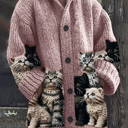 Ethnic Print Women's Casual Cloak Coat