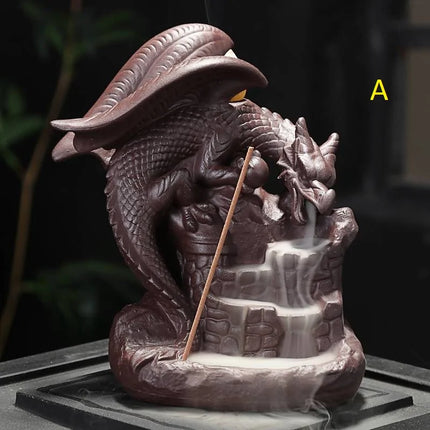 Dragon Incense Burner - Ceramic Cone Burner