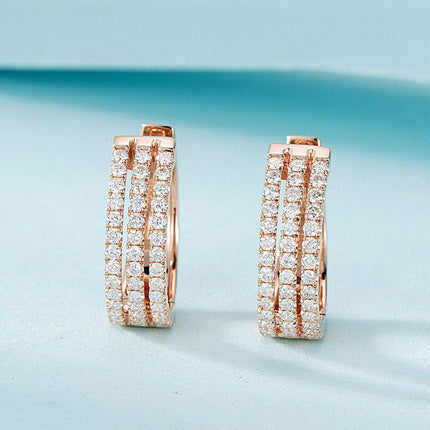 18K White Gold Diamond Earrings