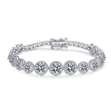 925 Sterling Silver Moissanite Starry Bracelet for Women