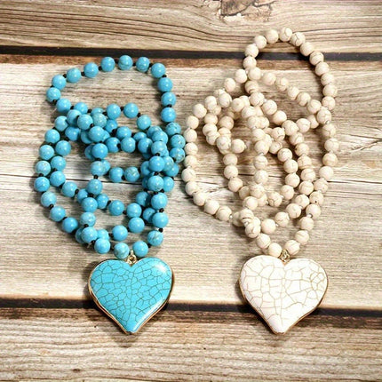 Vintage Handmade Heart Necklace