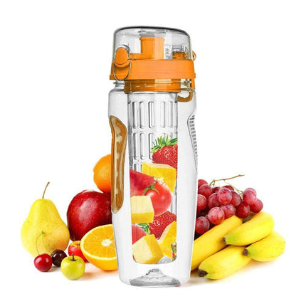 1000ml BPA-Free Water Fruit Bottle with Shaker