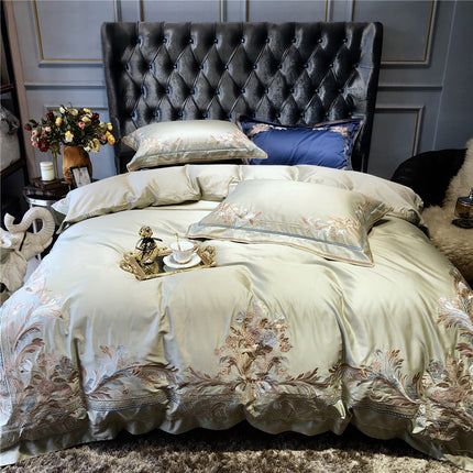 High-End Embroidery Bedding Set