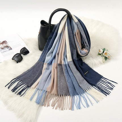 Autumn & Winter Contrast Color Cashmere-like Scarf