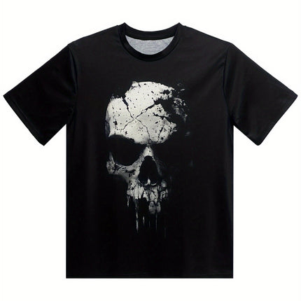 3D Shattered Skull Men's T-shirt