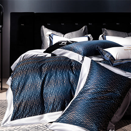 160 Long-staple Cotton Jacquard 4-Piece Bedding Set