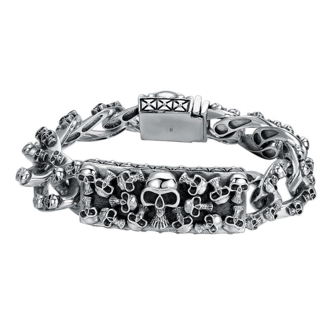 Sterling Silver Hip Hop Bracelet