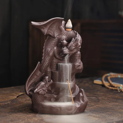 Dragon Incense Burner - Ceramic Cone Burner