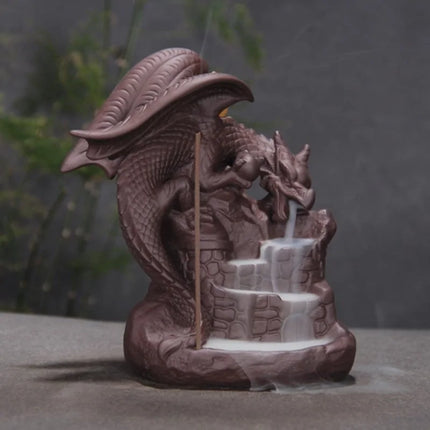 Dragon Incense Burner - Ceramic Cone Burner